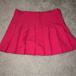 Pink Pleated Skirt